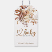 Baby in Bloom Baby shower Cadeaulabel (Achterkant)