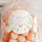 Baby in Bloom Baby shower Dank U Stickers