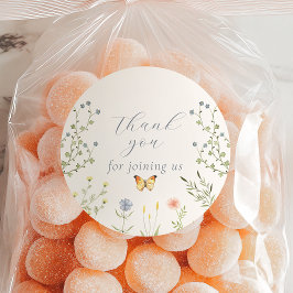 Baby in Bloom Baby shower Dank U Stickers