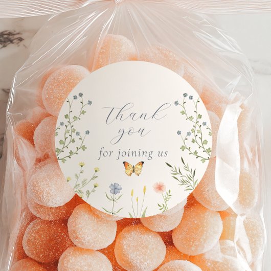 Baby in Bloom Baby shower Dank U Stickers