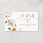 Baby in bloom Baby shower Diaper Raffle Visitekaartje (Voorkant)