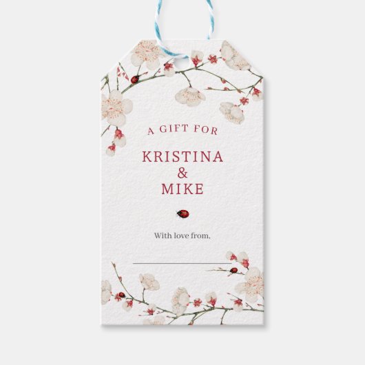 Baby in Bloom Baby shower Display Douche Cadeaulabel (Voorkant)