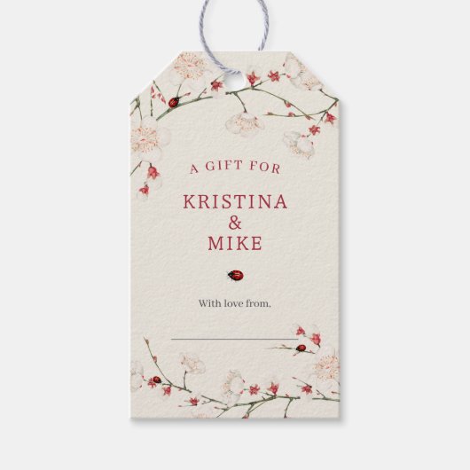 Baby in Bloom Baby shower Display Douche Cadeaulabel (Voorkant)