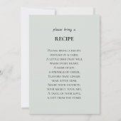 Baby in Bloom Baby Shower Eucalyptus Invitation Kaart (Achterkant)