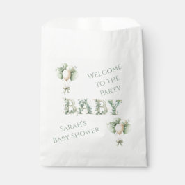 Baby in bloom Baby Shower Favor Bags Bedankzakje