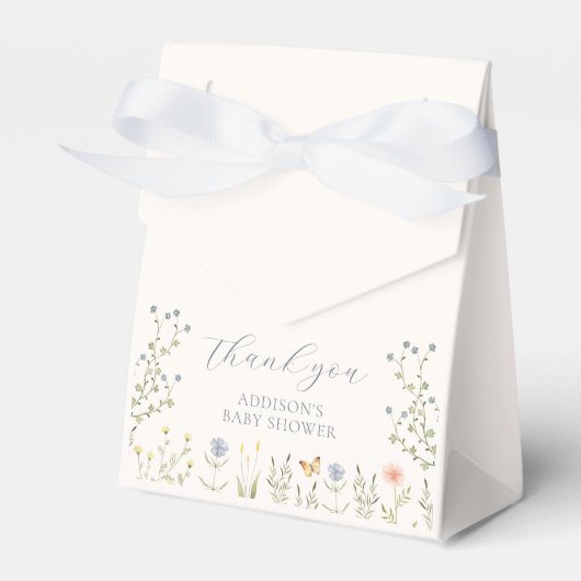 Baby in Bloom Baby shower Favoriete Boxen Bedankdoosjes (Voorkant Zijde)