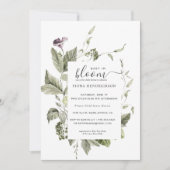 Baby in Bloom | Baby shower Floral Greenery (Voorkant)