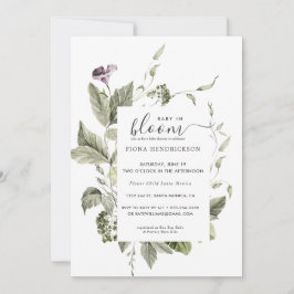 Baby in Bloom | Baby shower Floral Greenery
