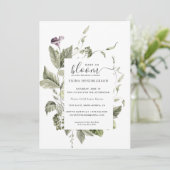 Baby in Bloom | Baby shower Floral Greenery (Staand voorkant)