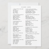 Baby in Bloom Baby shower Game Kaart (Achterkant)