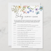 Baby in Bloom Baby shower Game Kaart (Voorkant)