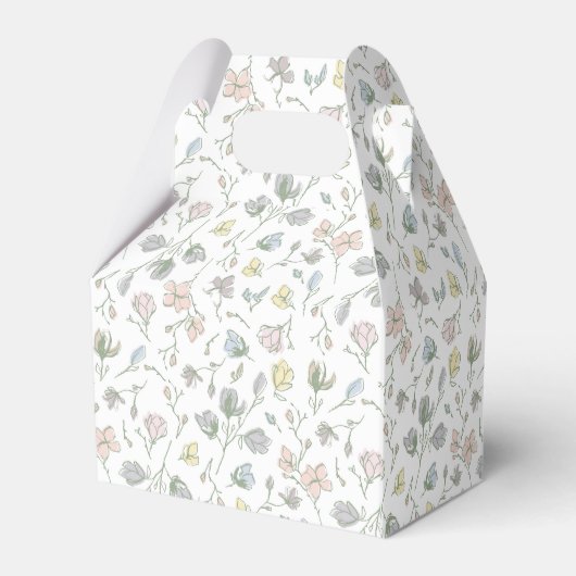 Baby in Bloom Baby shower Genderneutraal Bedankdoosjes (Achterkant)