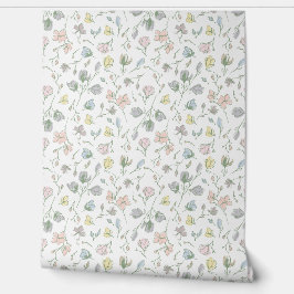 Baby in Bloom Baby shower Genderneutraal Behang