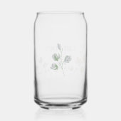 Baby in Bloom Baby shower Genderneutraal Blikvorm Glas (Achterkant)