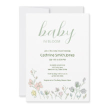 Baby in Bloom Baby shower Genderneutraal