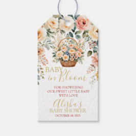 Baby in Bloom Baby shower Gift Label Cadeaulabel