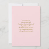 Baby in Bloom Baby shower Girl Invitation Kaart (Achterkant)