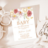 Baby in Bloom Baby shower Girl Invitation Kaart