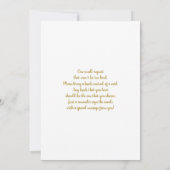 Baby in Bloom Baby shower Girl Invitation Kaart (Achterkant)