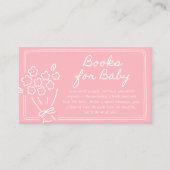 Baby In Bloom Baby Shower Informatiekaartje (Voorkant)