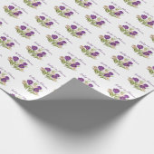 Baby in Bloom Baby shower Invitation Cadeaupapier (Hoek)