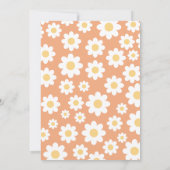 Baby in Bloom Baby shower Invitation Kaart (Achterkant)