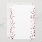 Baby in Bloom Baby shower Invitation Kaart (Achterkant)