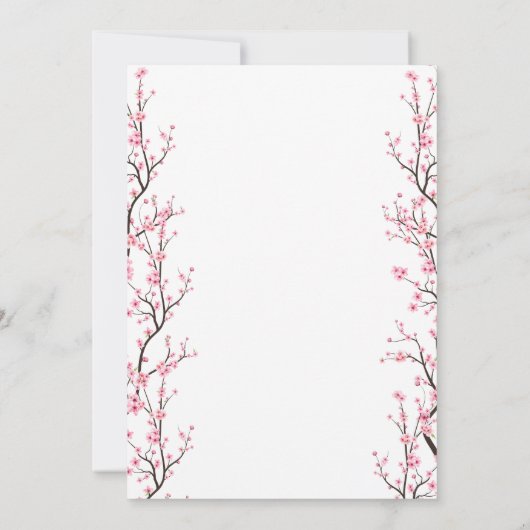 Baby in Bloom Baby shower Invitation Kaart (Achterkant)