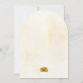 Baby in Bloom Baby shower Invitation Kaart (Achterkant)