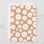 Baby in Bloom Baby shower Invitation Kaart (Achterkant)