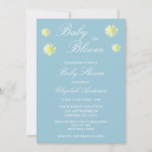 Baby in Bloom Baby shower Invitation Kaart (Voorkant)