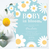 Baby in Bloom Baby shower Invitation Kaart