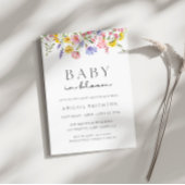 Baby in Bloom Baby shower Invitation Kaart