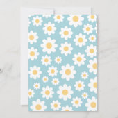 Baby in Bloom Baby shower Invitation Kaart (Achterkant)