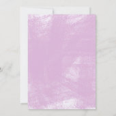 Baby in Bloom Baby shower Invitation Kaart (Achterkant)