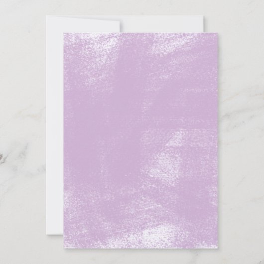 Baby in Bloom Baby shower Invitation Kaart (Achterkant)