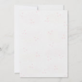 Baby in Bloom Baby Shower Invitation | Spring Kaart (Achterkant)