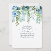 Baby in Bloom baby shower jongen Kaart (Achterkant)