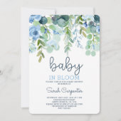 Baby in Bloom baby shower jongen Kaart (Voorkant)