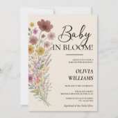 Baby in Bloom Baby Shower Kaart (Voorkant)