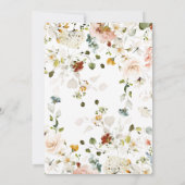 Baby in Bloom Baby shower Kaart (Achterkant)