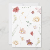 Baby in Bloom Baby shower Kaart (Achterkant)