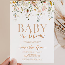 Baby in Bloom Baby Shower Kaart
