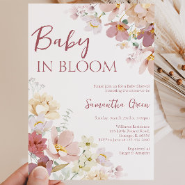 Baby in Bloom Baby Shower Kaart