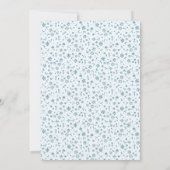 Baby in Bloom baby shower Kaart (Achterkant)