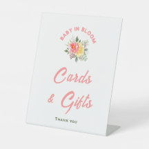 Baby In Bloom Baby Shower Kaarten & Cadeaus Bord