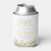 Baby in Bloom baby shower koelbox Blikjeskoeler (Blikje Voorkant)