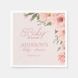 Baby In Bloom Baby shower Lente zomer bloemen Servet