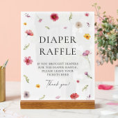 Baby in Bloom Baby shower Luier Raffle Game Acryl Bord
