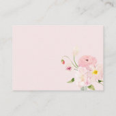 Baby in Bloom Baby shower Luier Raffle Informatiekaartje (Achterkant)